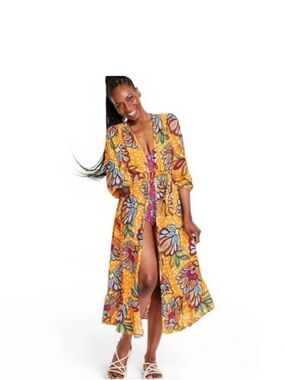 Tabitha Brown Duster/Coverup/Wrap Dress Size Small